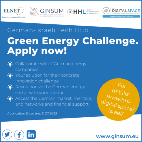 The German Israeli Tech Hub - Green Energy Challenge
